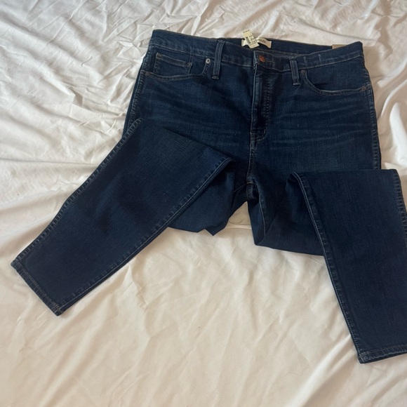 Madewell 10” High-Rise Skinny Jeans Dark Wash Size 32 NWT - Picture 2 of 5